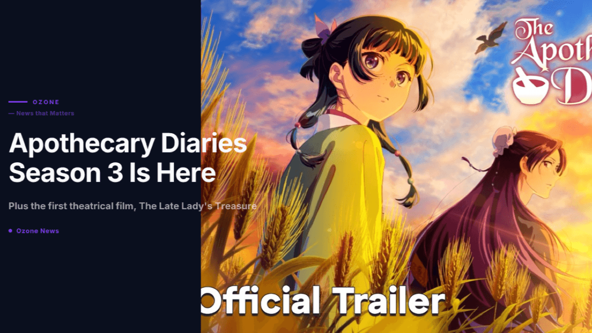 The Apothecary Diaries Season 3 and The Late Lady's Treasure film announcement