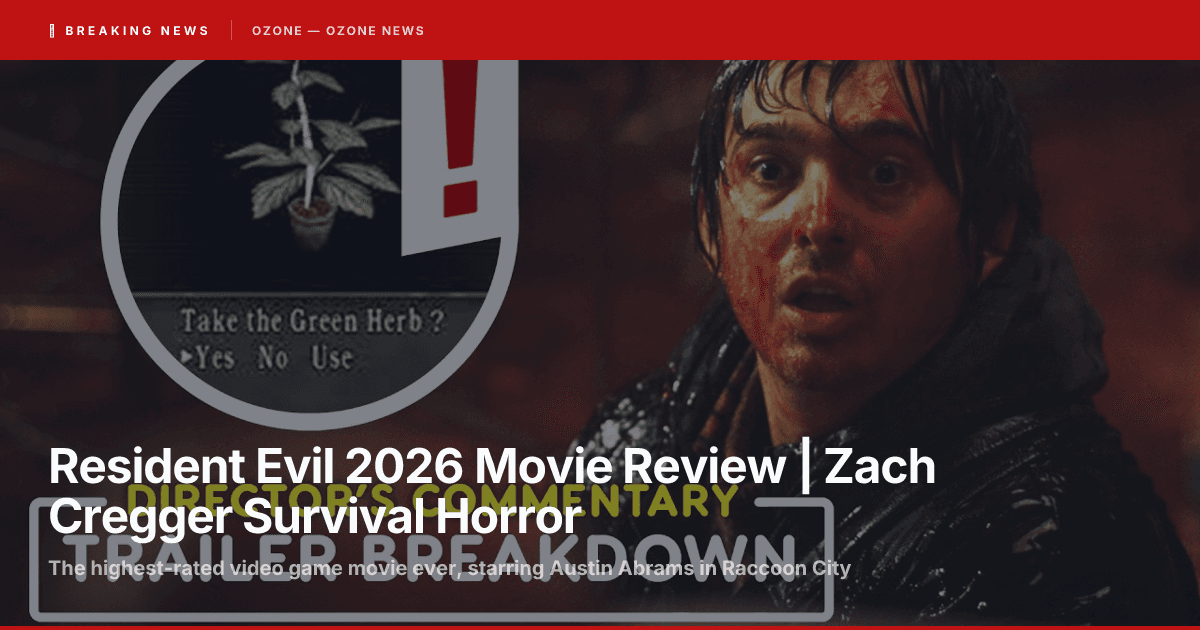 Resident Evil 2026 movie review Zach Cregger Austin Abrams Raccoon City survival horror