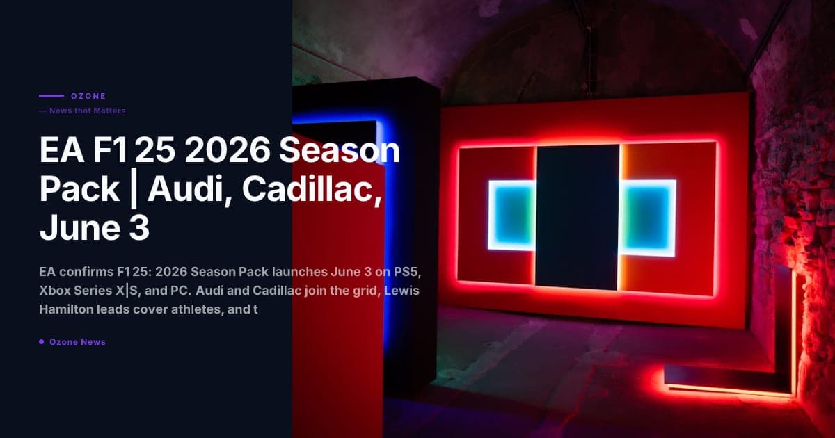 EA F1 25 2026 Season Pack | Audi, Cadillac, and the MADRING Madrid Circuit Coming June 3