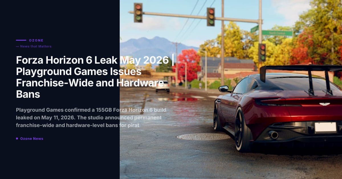 Forza Horizon 6 Leak May 2026 | Playground Games Issues Franchise-Wide and Hardware Bans for Pirated Builds