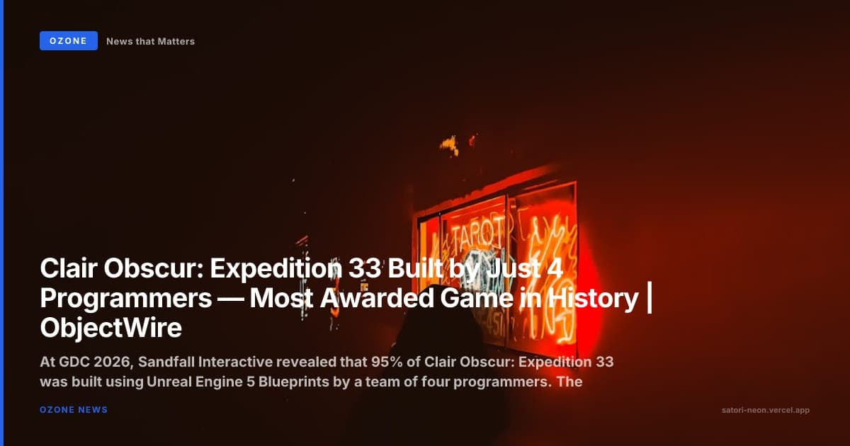 Clair Obscur | Expedition 33 Built by Just 4 Programmers