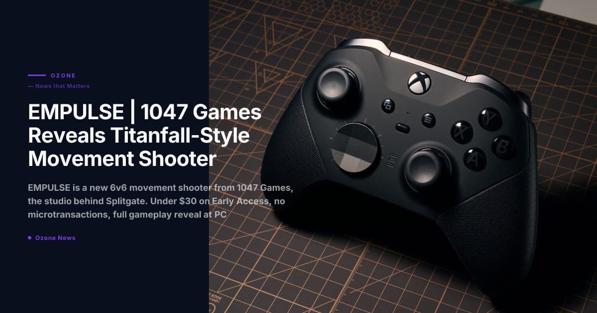 EMPULSE | 1047 Games Reveals 6v6 Movement Shooter With Mechs, Wall-Running, and a $30 Price Tag