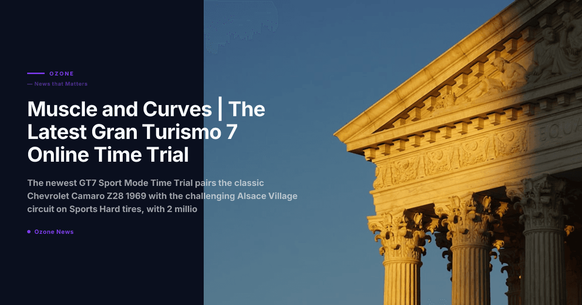 Gran Turismo 7 Online Time Trial Camaro Z28 1969 Alsace Village circuit 2026