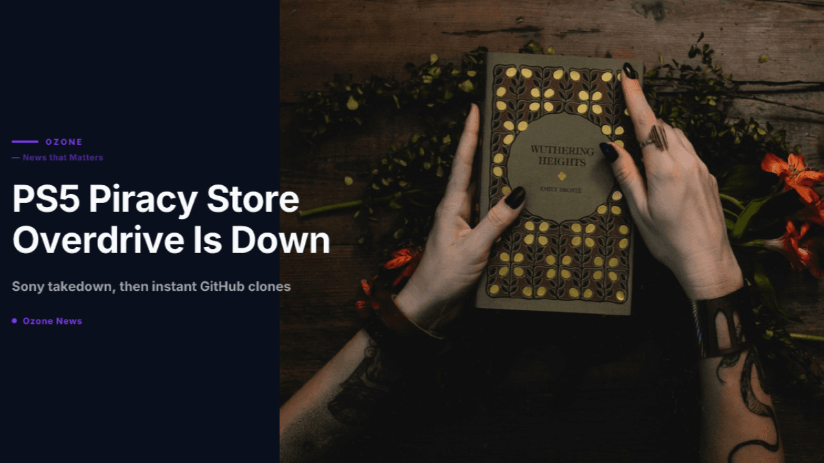 PS5 piracy store Overdrive shutdown and Sony legal action