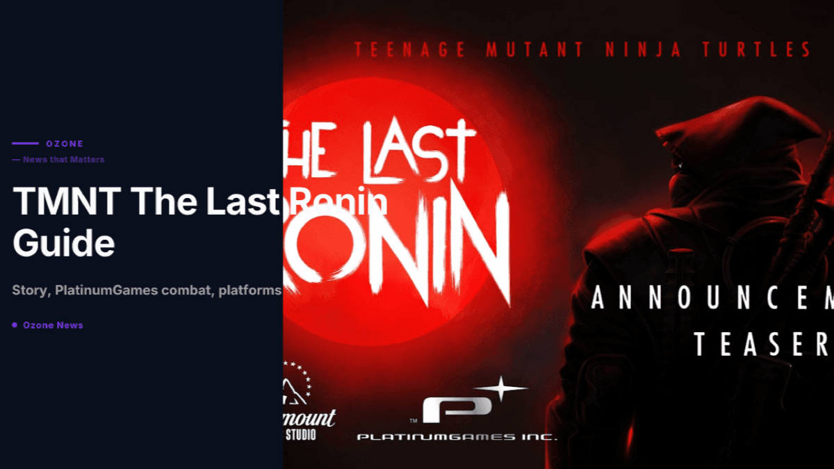 TMNT The Last Ronin game everything we know story gameplay platforms