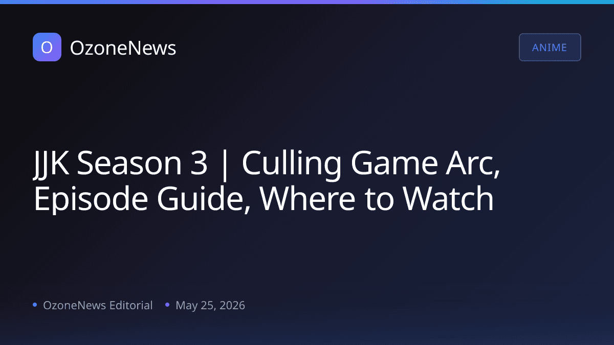 JJK Season 3 | Culling Game Arc, Episode Guide, Where to Watch